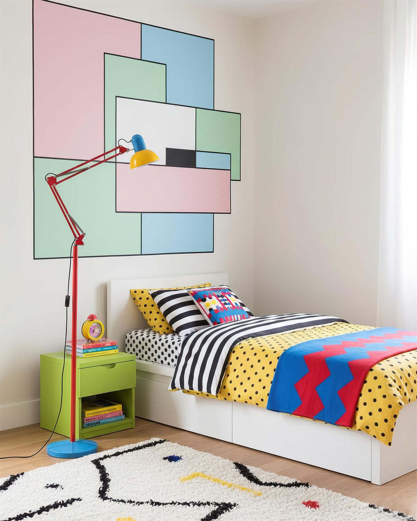 Lámpara de pie moderna artística