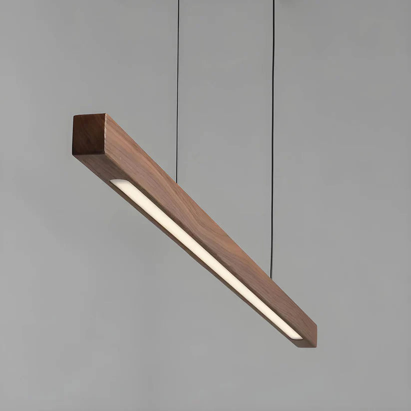 Lámpara colgante moderna de madera escandinava