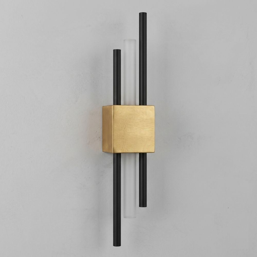 Aplique de pared vertical moderno con luz LED