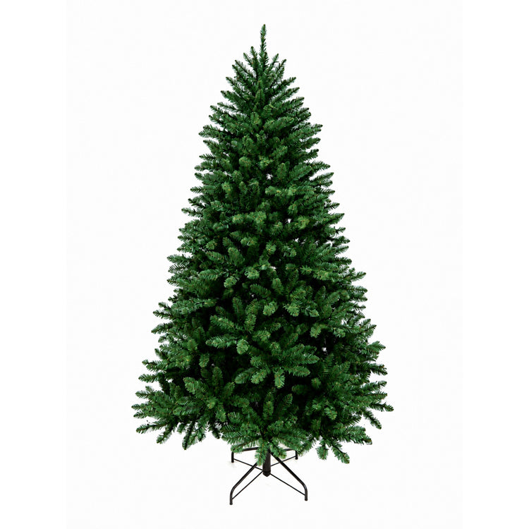 Árbol de Navidad tradicional Brynhale de PVC de 7.5ft sin luces