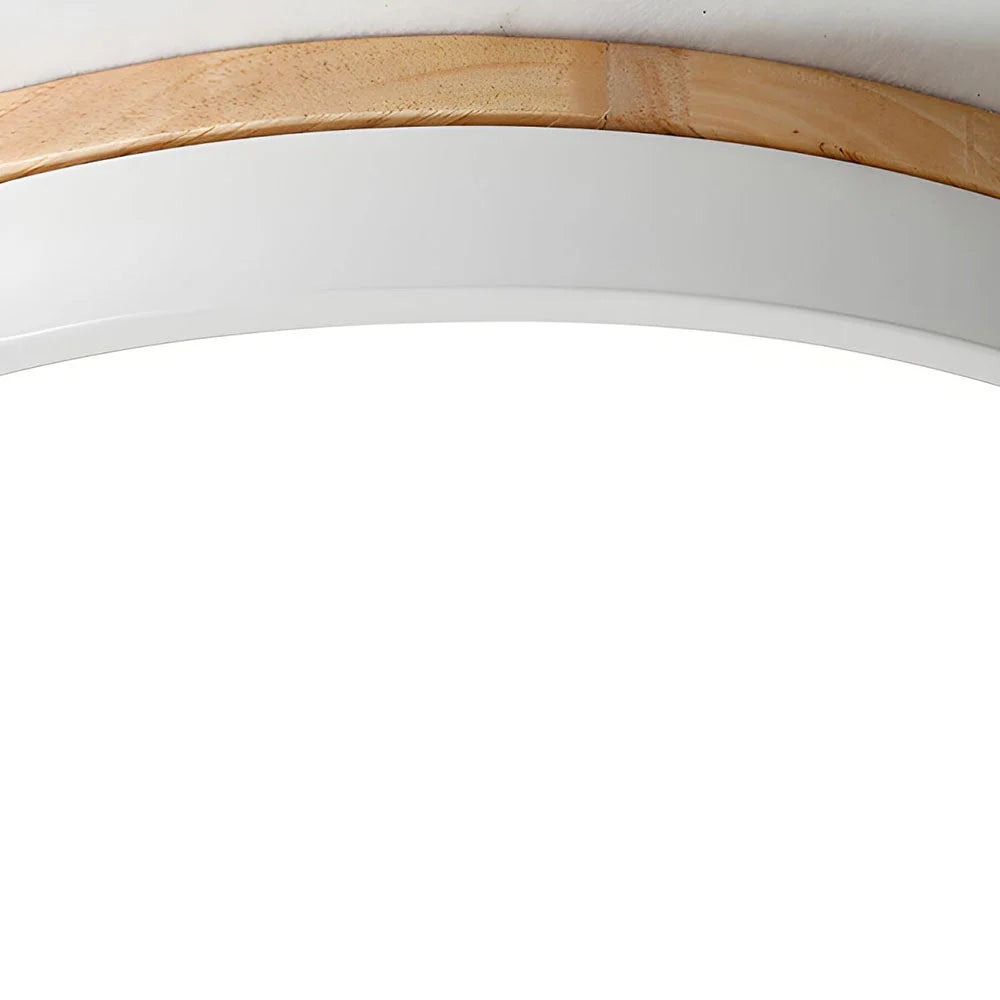 Lámpara de techo de madera minimalista Lumbra de montaje al ras