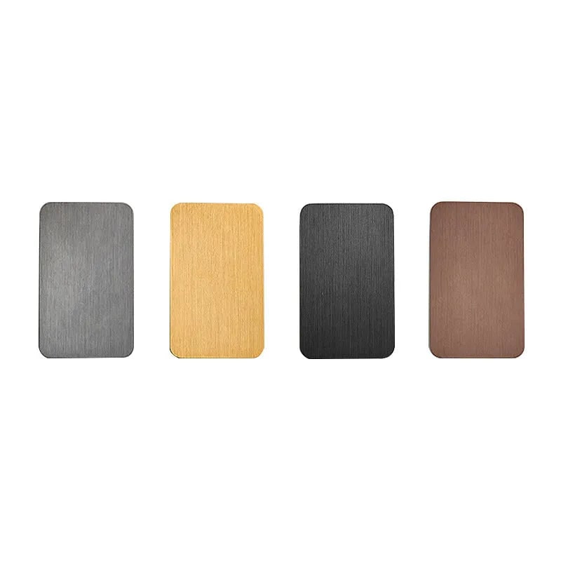 Lámpara de pared rectangular de metal minimalista Nyxora