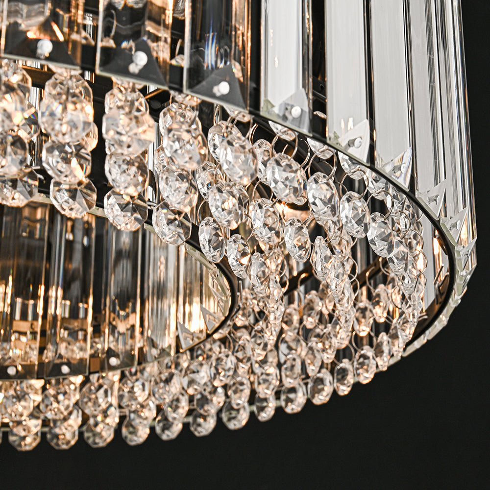 Lámpara de techo de cristal tallado glamuroso