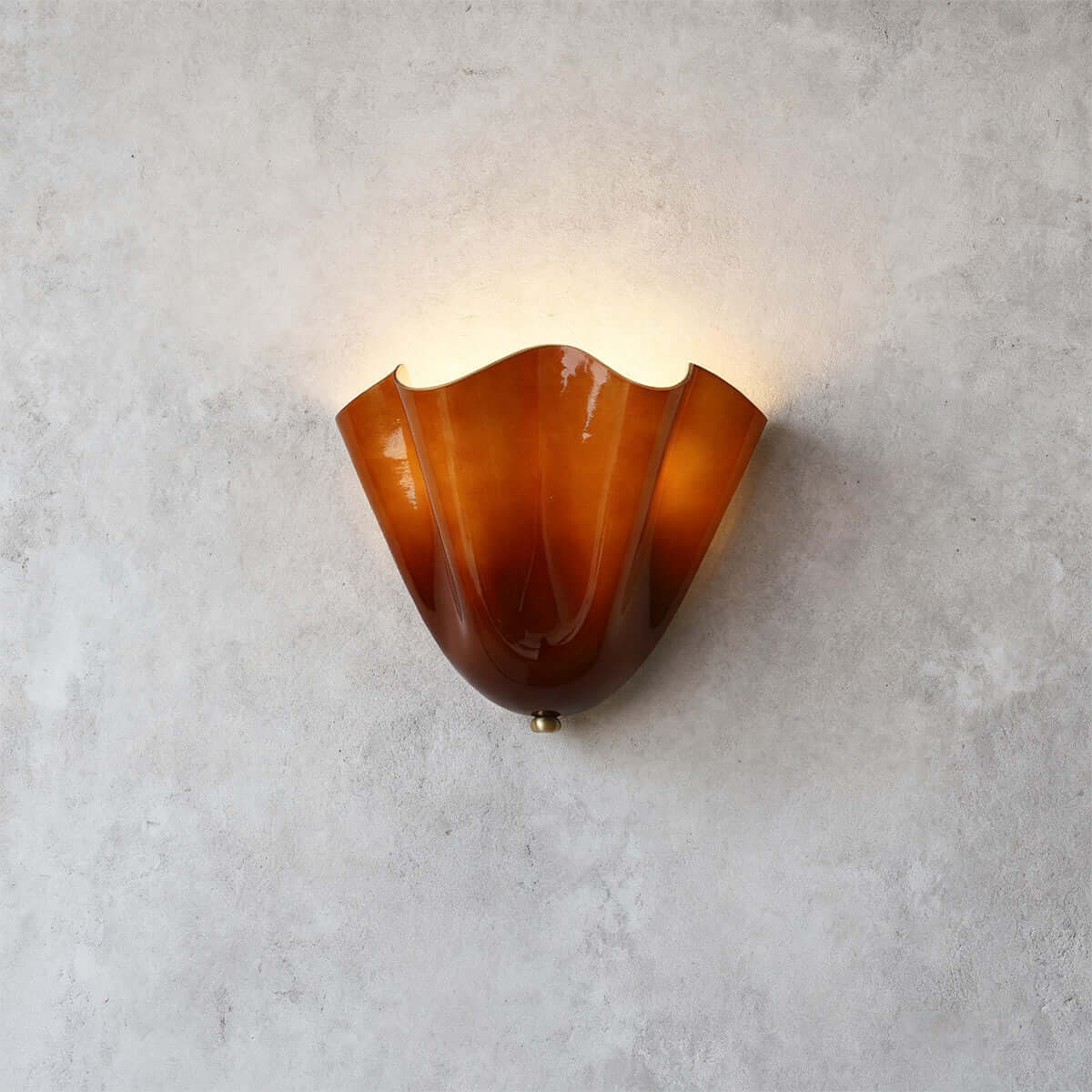 Aplique de pared de vidrio Draped