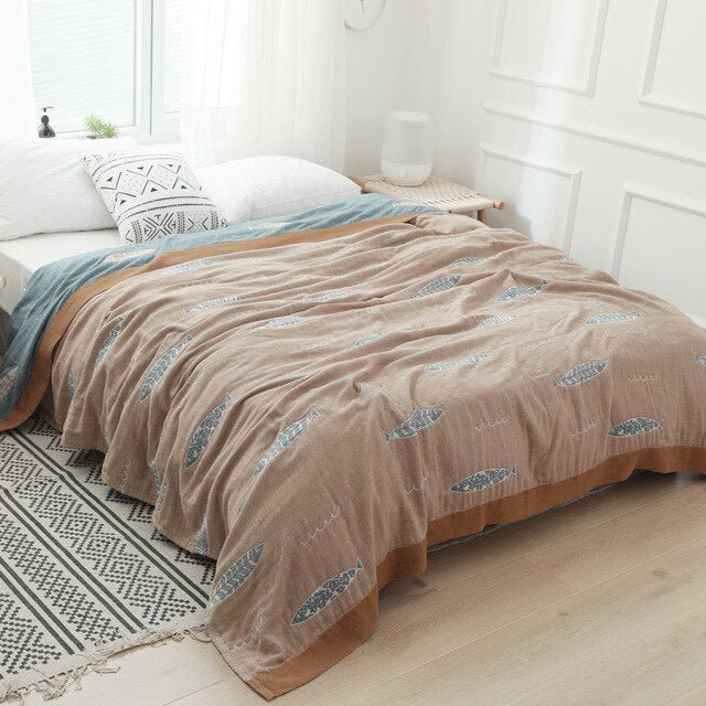 Manta de Algodón Superior con Diseño Elegante