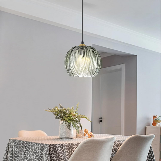 Lámpara colgante de globo tintado