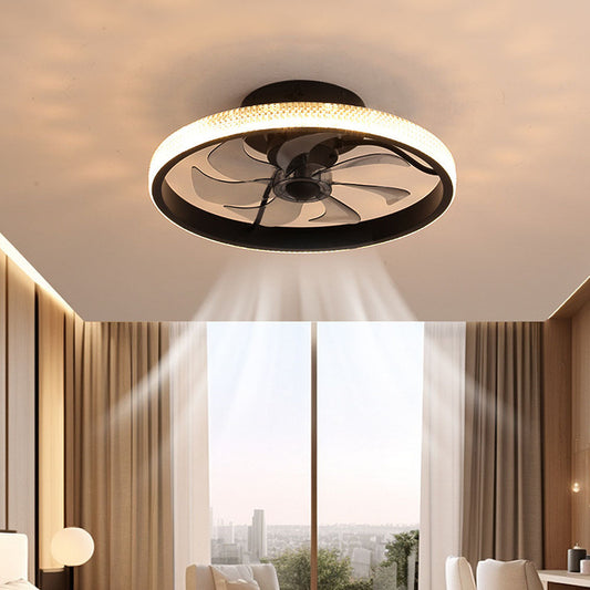 Ventilador de techo inteligente con luz LED y control remoto