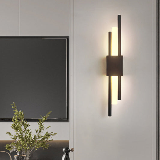 Aplique de pared vertical moderno con luz LED