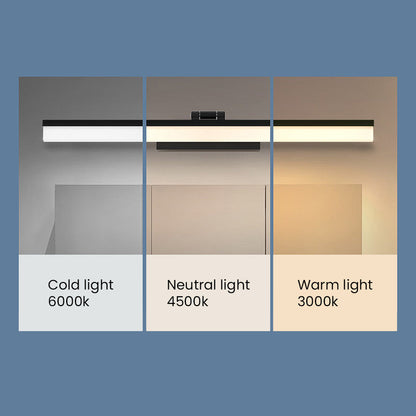 Luz Espejo Negra Elegante