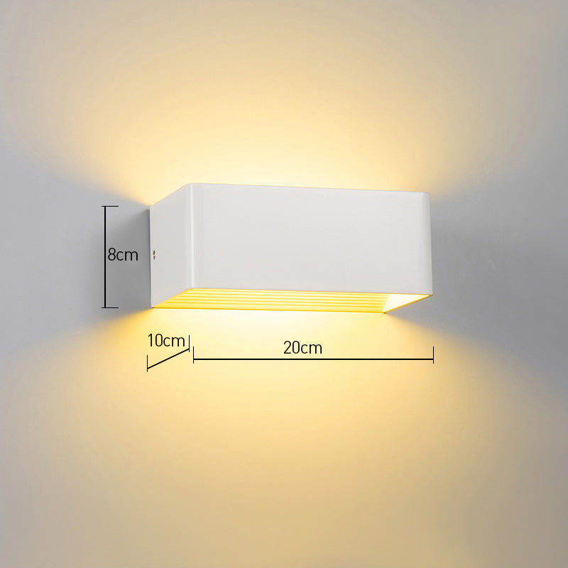 Luz de pared en forma de cubo