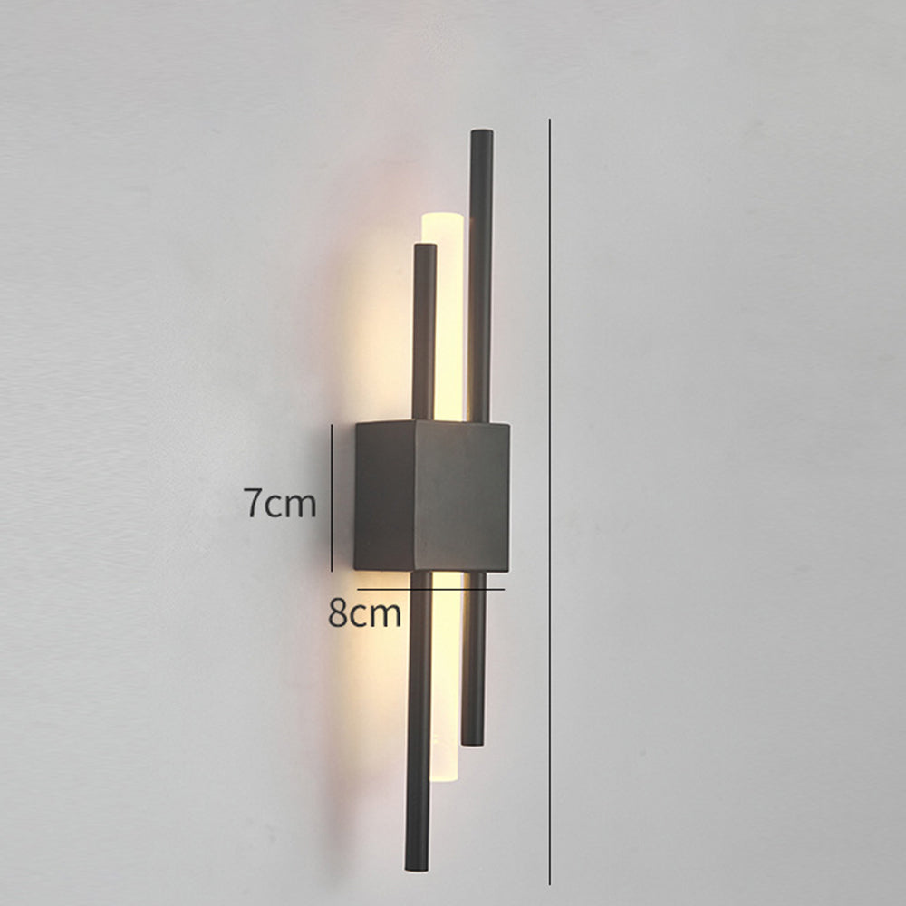 Aplique de pared vertical moderno con luz LED