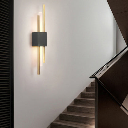 Aplique de pared vertical moderno con luz LED