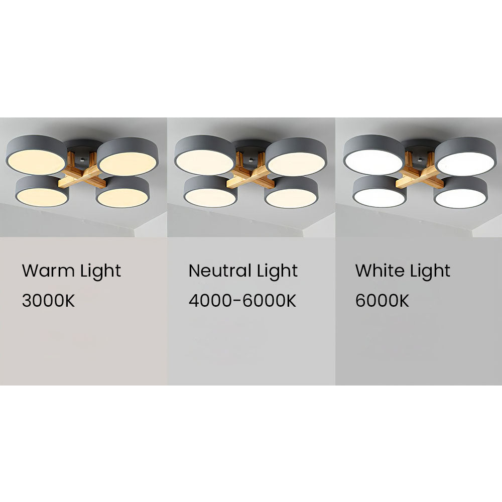 Lámpara de dormitorio moderna empotrada