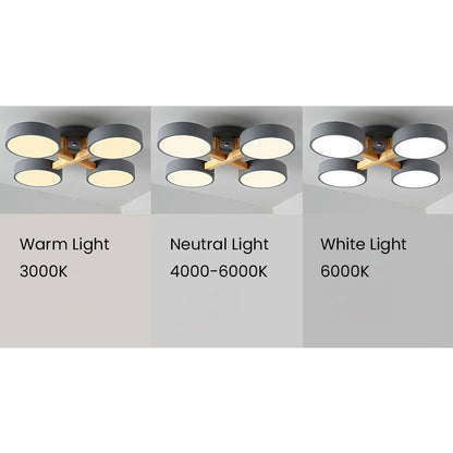 Lámpara de dormitorio moderna empotrada