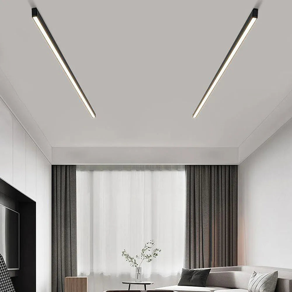 Luz de techo lineal LED minimalista