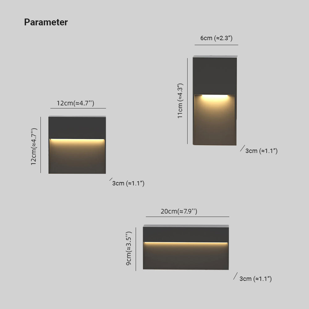 Luz LED para terraza y escalones exterior con sensor de movimiento