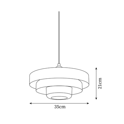 Lámpara colgante estilo Bauhaus