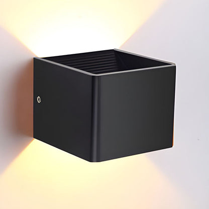 Luz de pared en forma de cubo