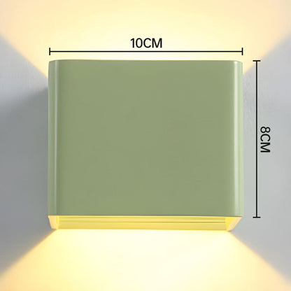 Luz de pared en forma de cubo