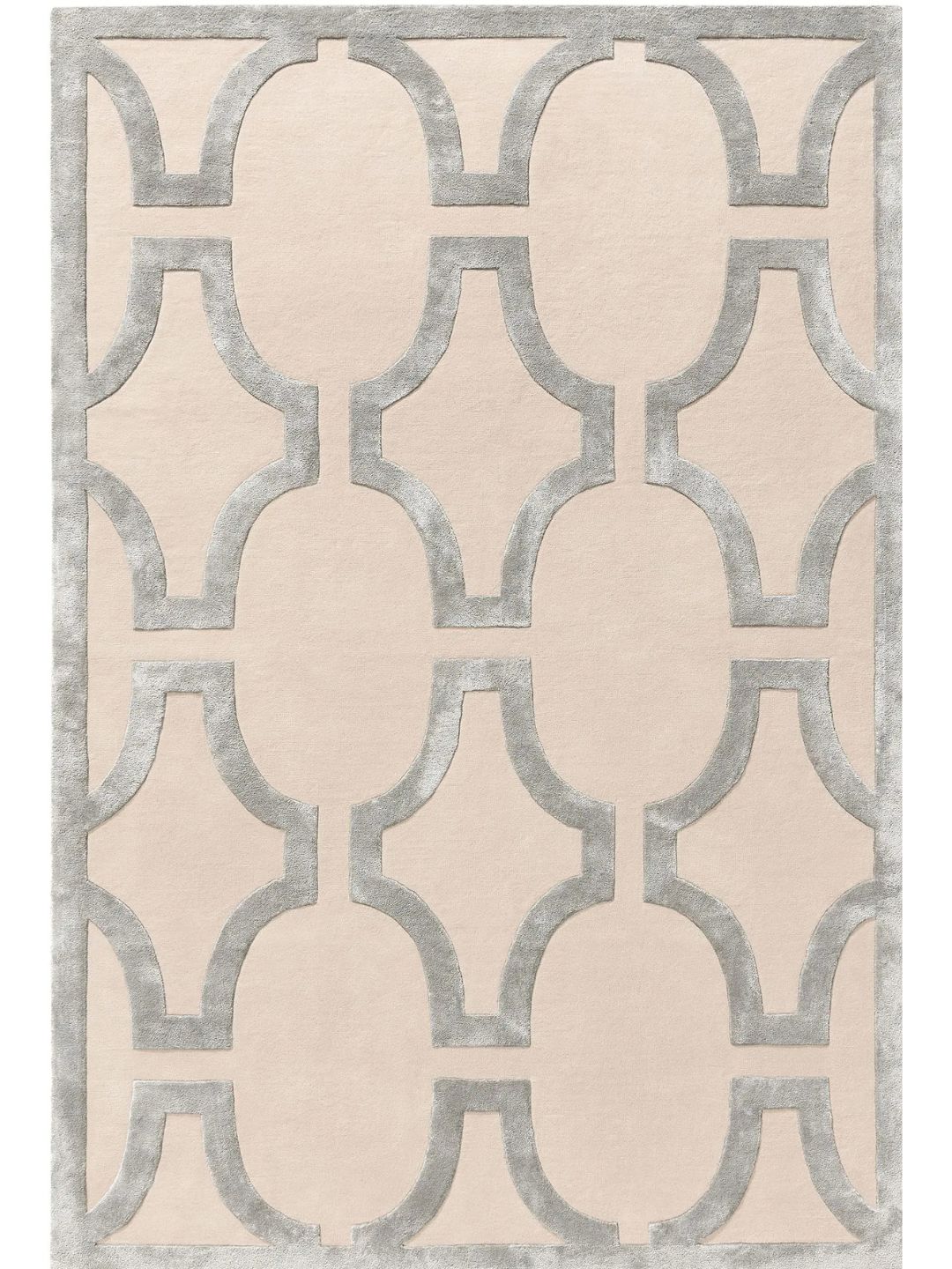 Alfombra de lana crema diseño para sala de estar