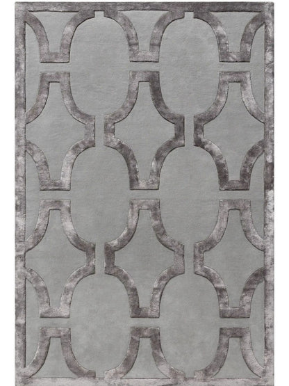 Alfombra de lana crema diseño para sala de estar