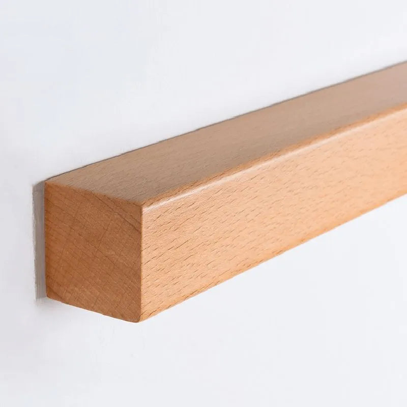 Lámpara de pared lineal moderna de madera