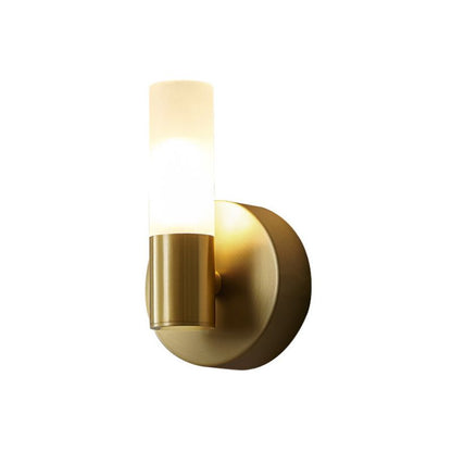 Lámpara de pared LED dorada moderna