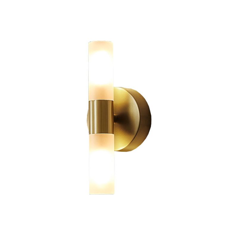 Lámpara de pared LED dorada moderna