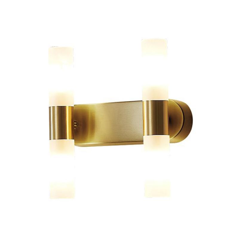 Lámpara de pared LED dorada moderna