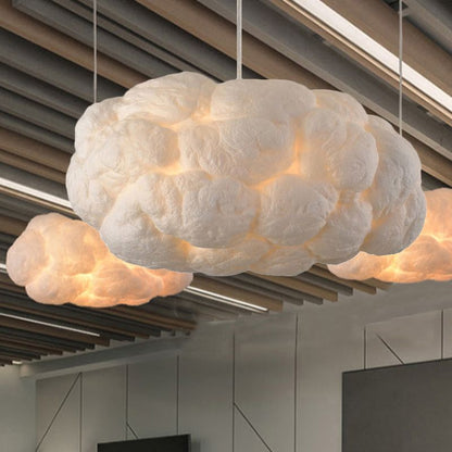 Lámpara colgante LED con forma de nube