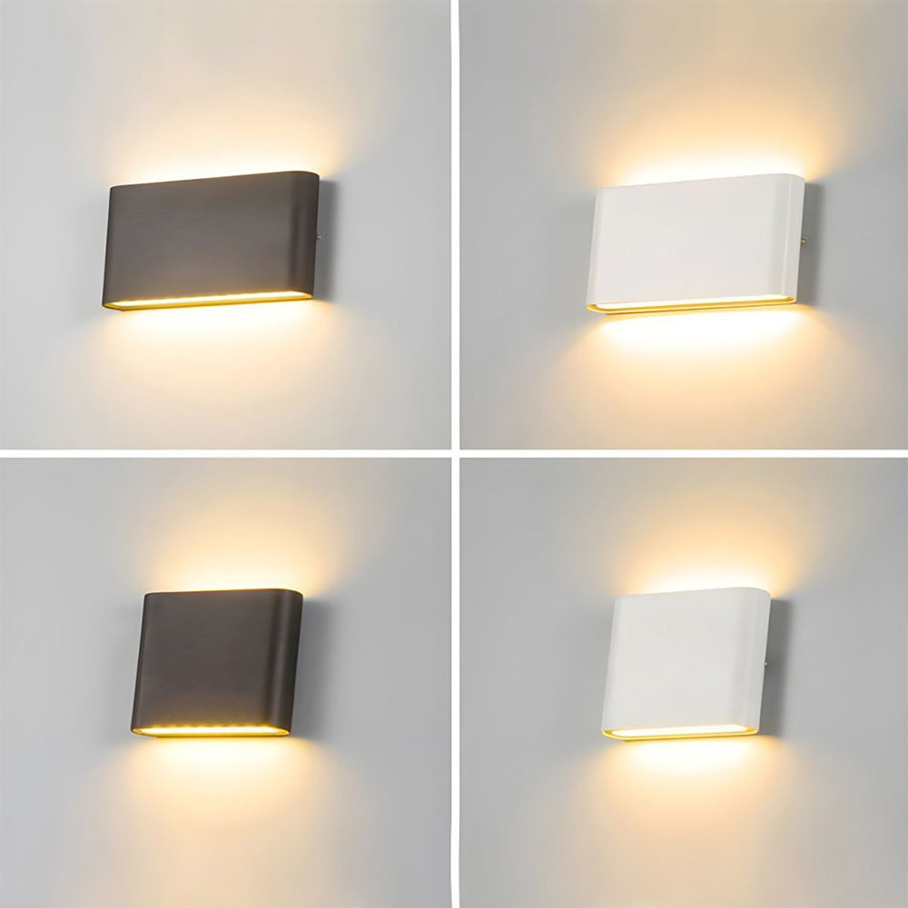 Luz exterior moderna impermeable de arriba hacia abajo