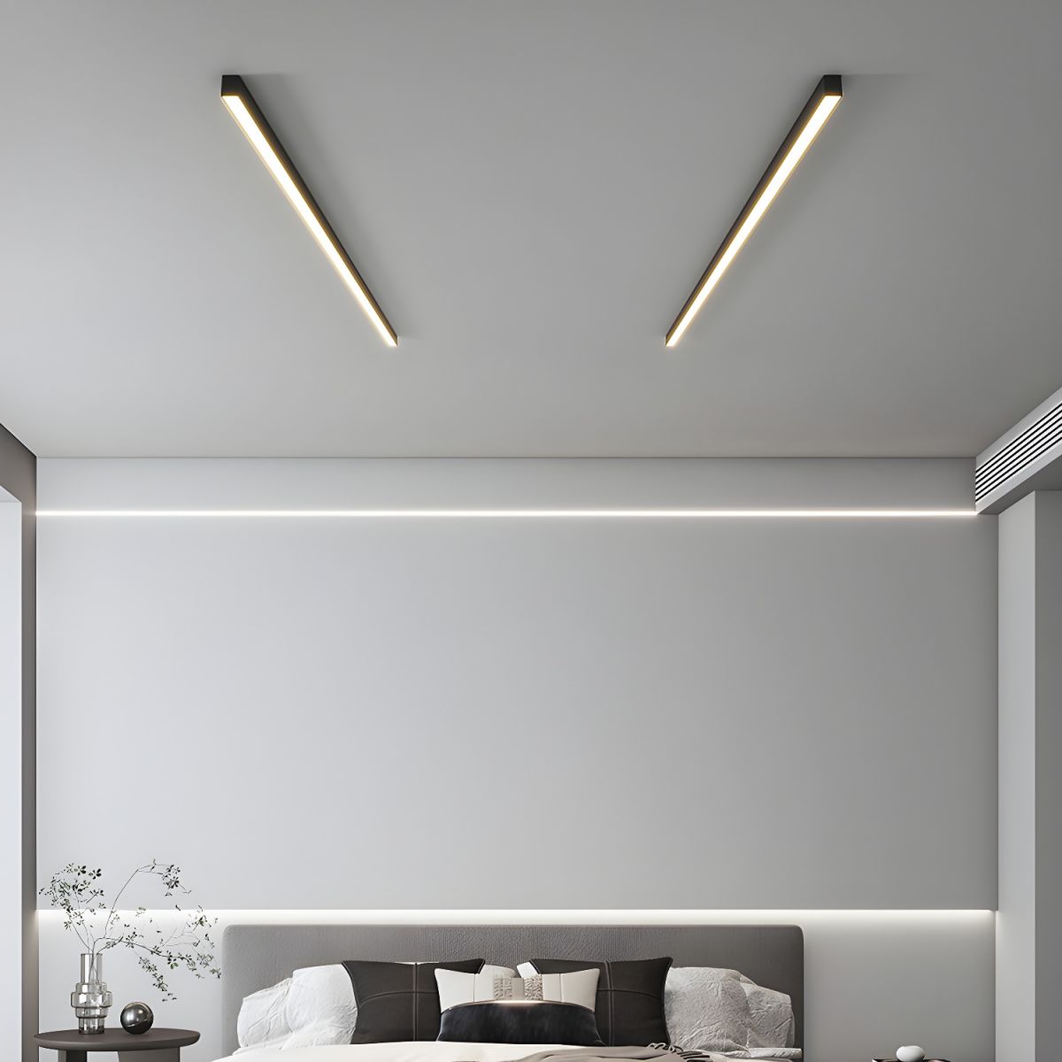 Luz de techo lineal LED minimalista