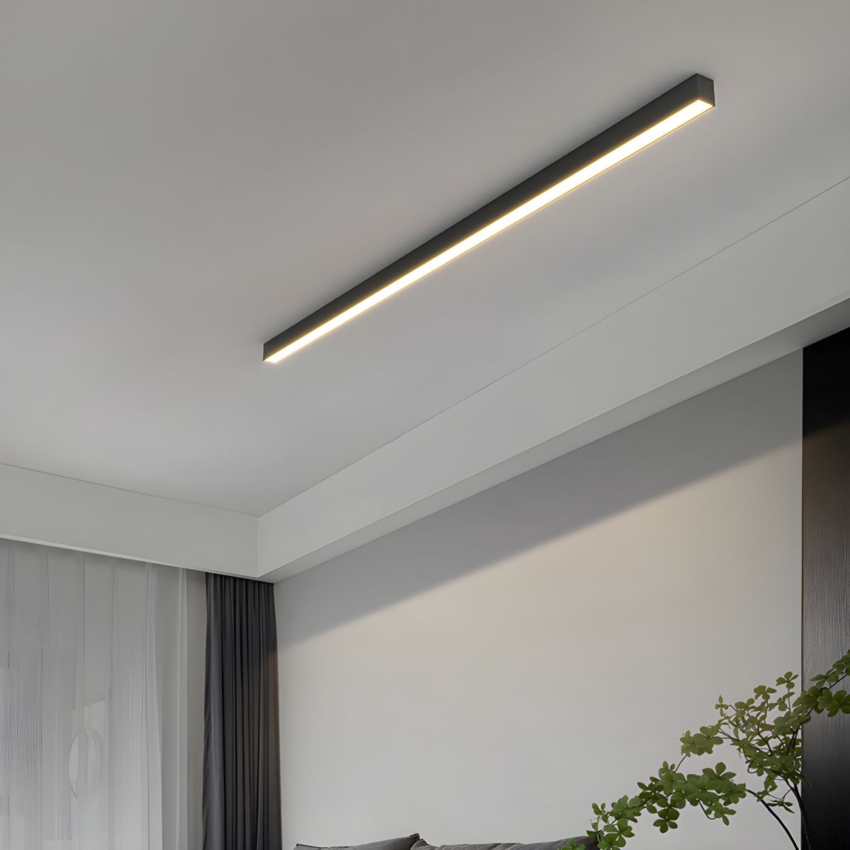 Luz de techo lineal LED minimalista