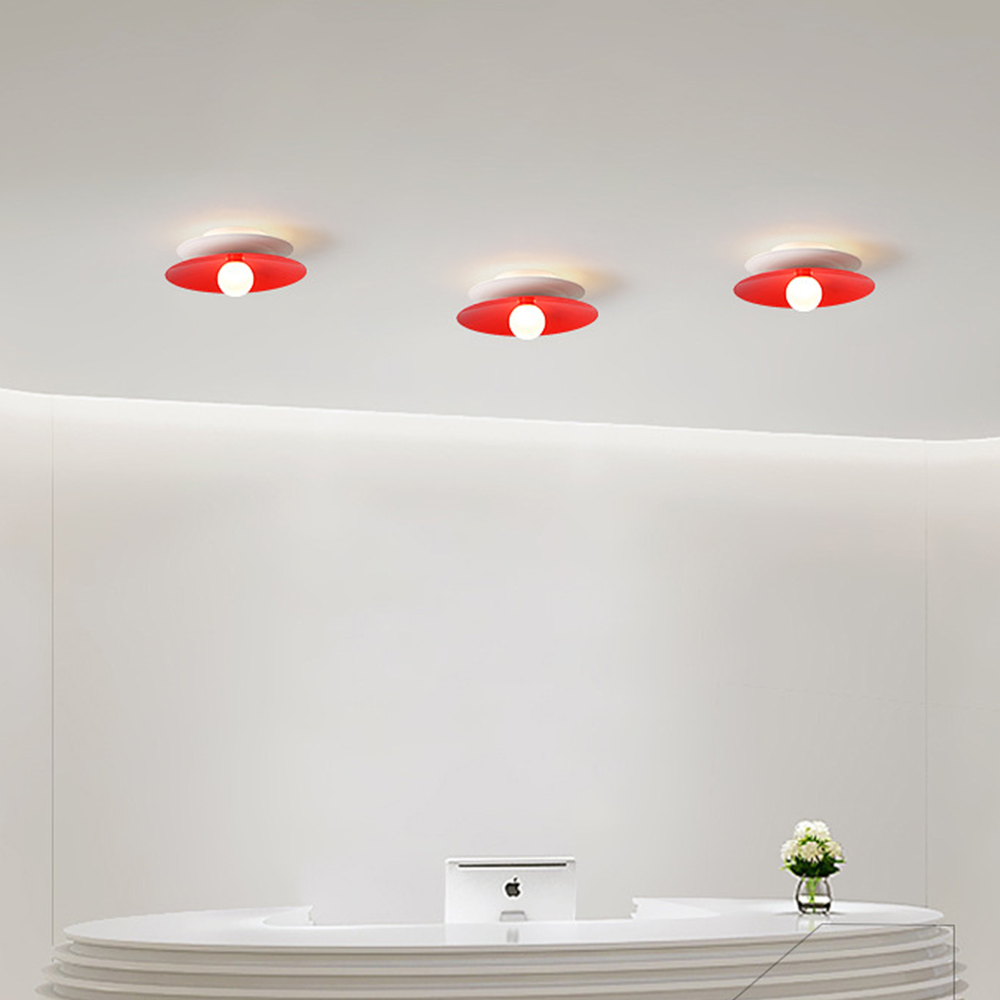 Lámpara de techo redonda y elegante con luz LED