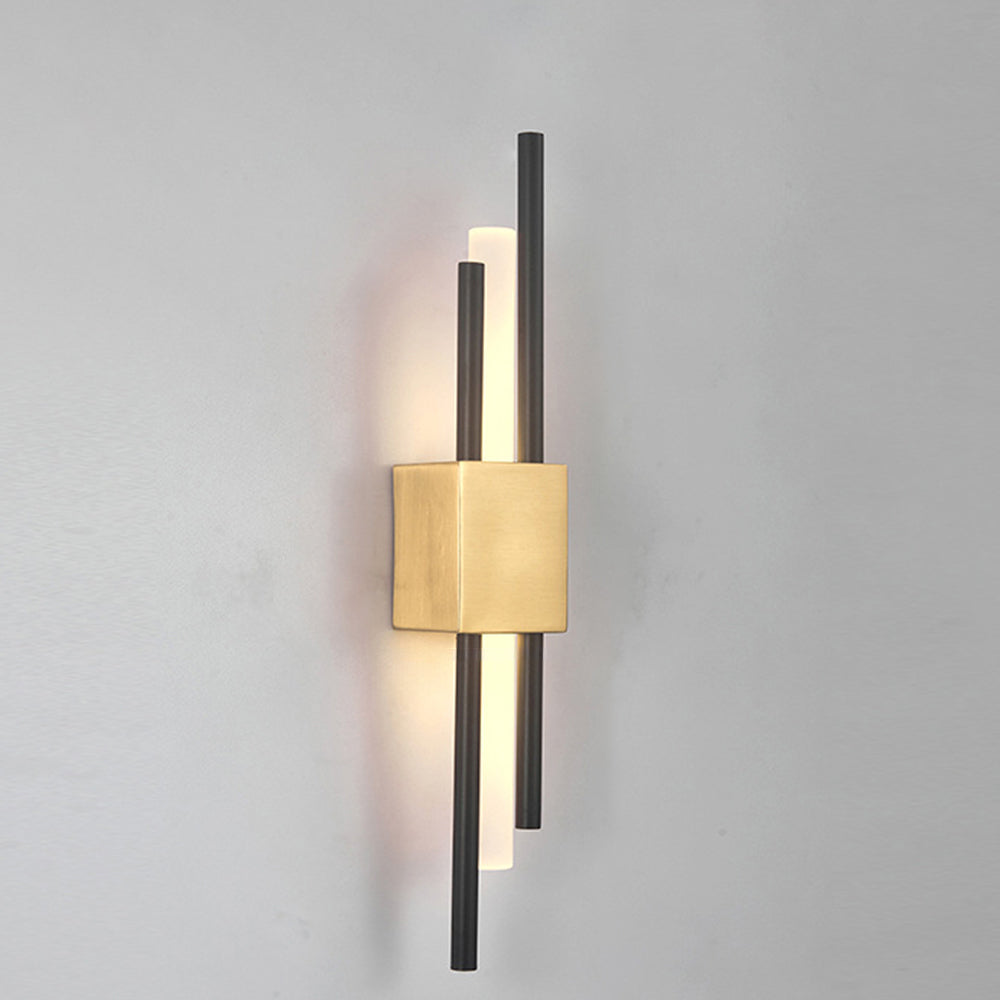 Aplique de pared vertical moderno con luz LED