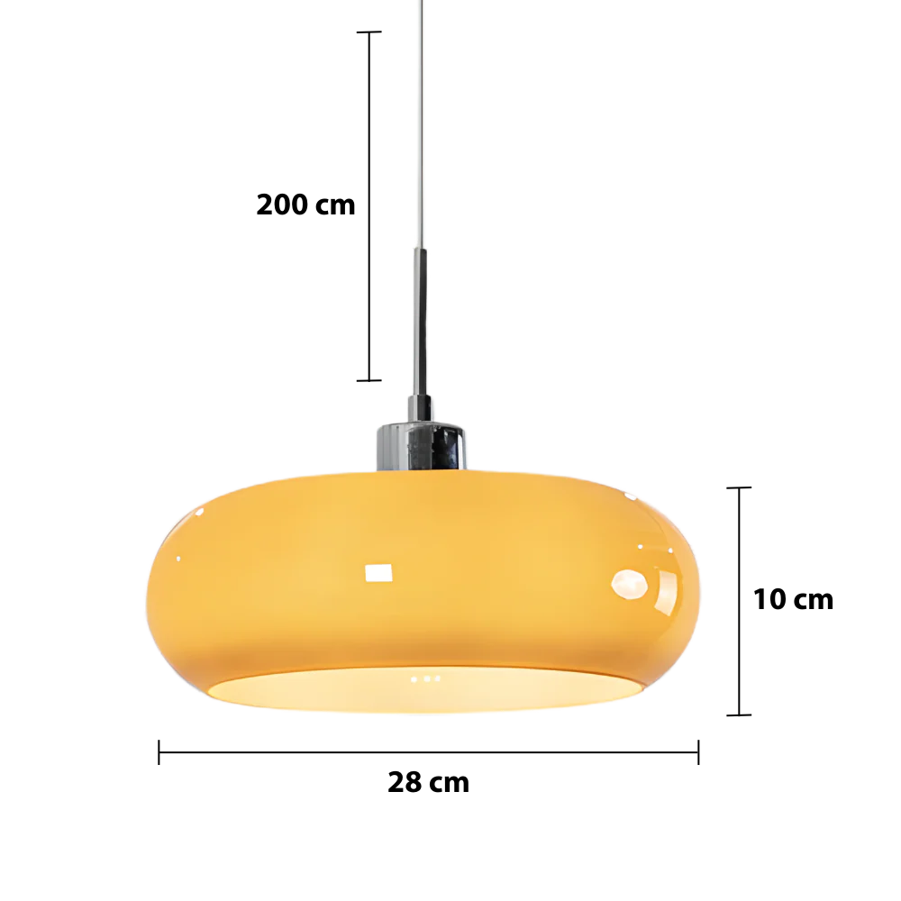 Lámpara colgante geométrica estilo Bauhaus