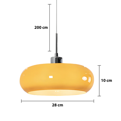 Lámpara colgante geométrica estilo Bauhaus
