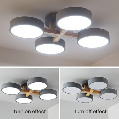 Lámpara de dormitorio moderna empotrada