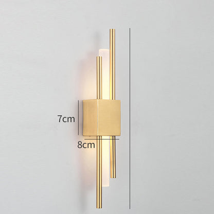 Aplique de pared vertical moderno con luz LED