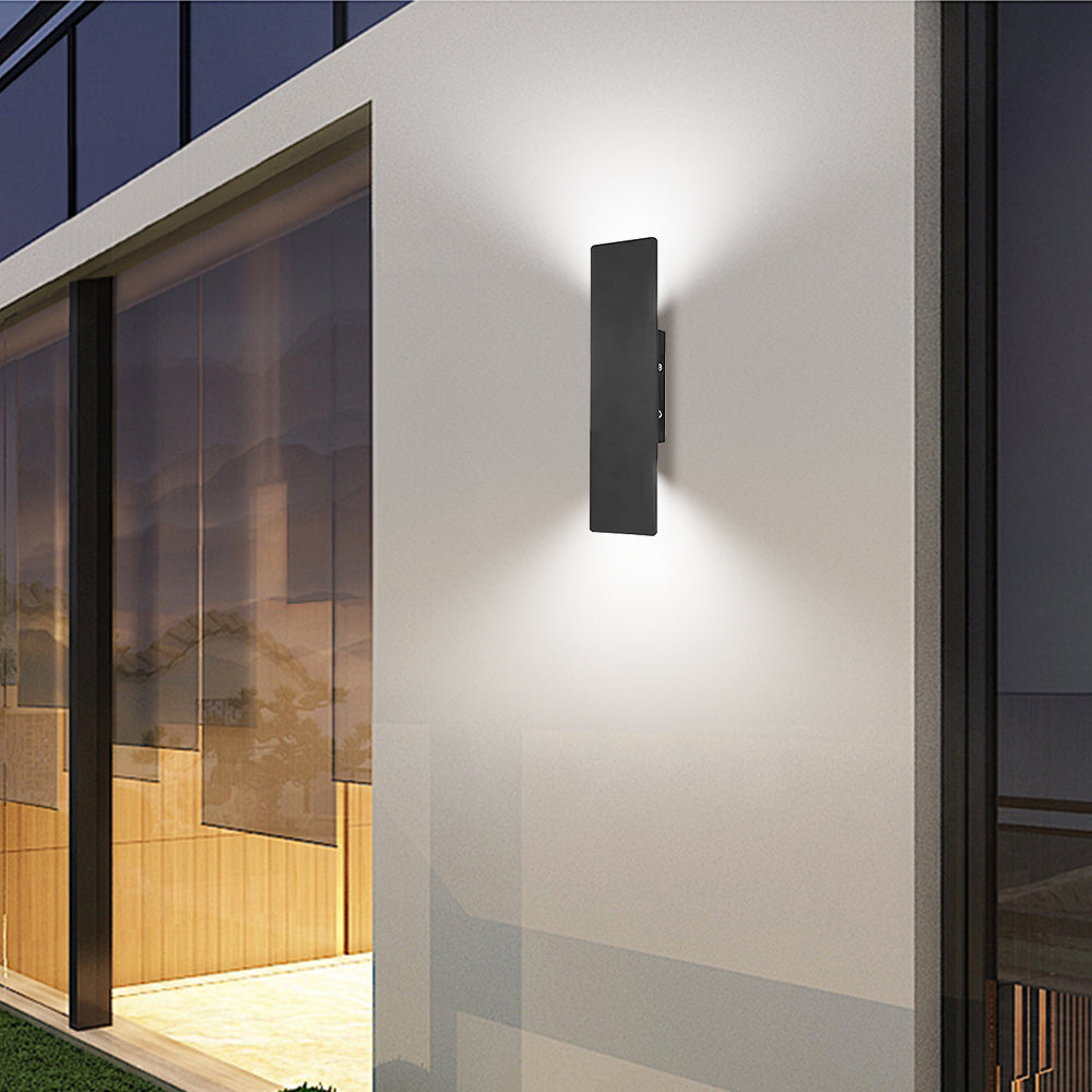 Lámpara de pared exterior moderna con luz LED
