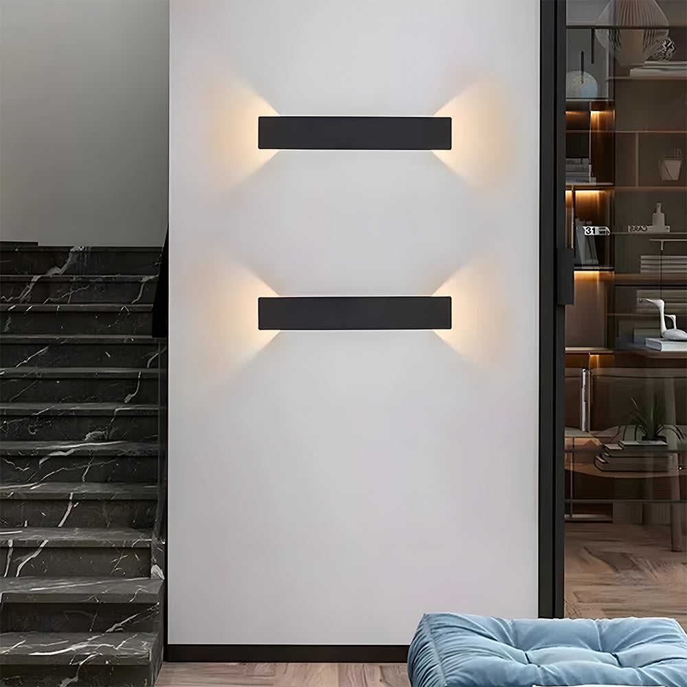 Lámpara de pared exterior moderna con luz LED