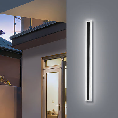Lámpara de Pared Exterior Moderna Negra con LED IP65