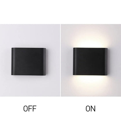 Luz exterior moderna impermeable de arriba hacia abajo