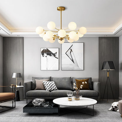 Lámpara de techo minimalista dorada