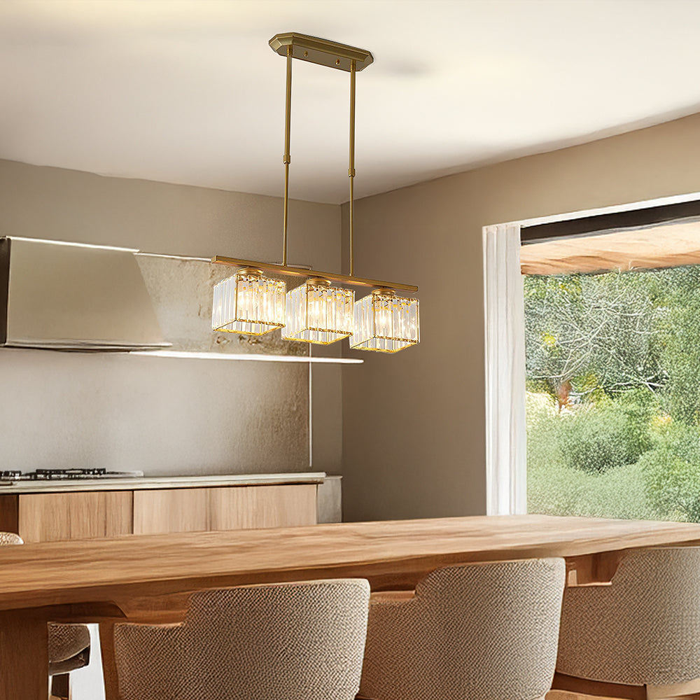 Lámpara colgante de vidrio antiguo