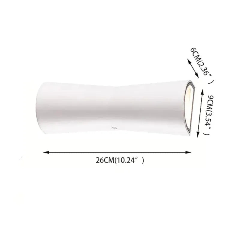 Luz de pared exterior moderna LED de doble haz