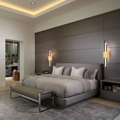 Aplique de pared vertical moderno con luz LED