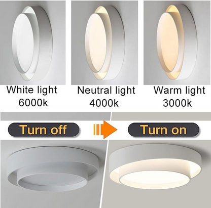 Luz LED redonda nórdica