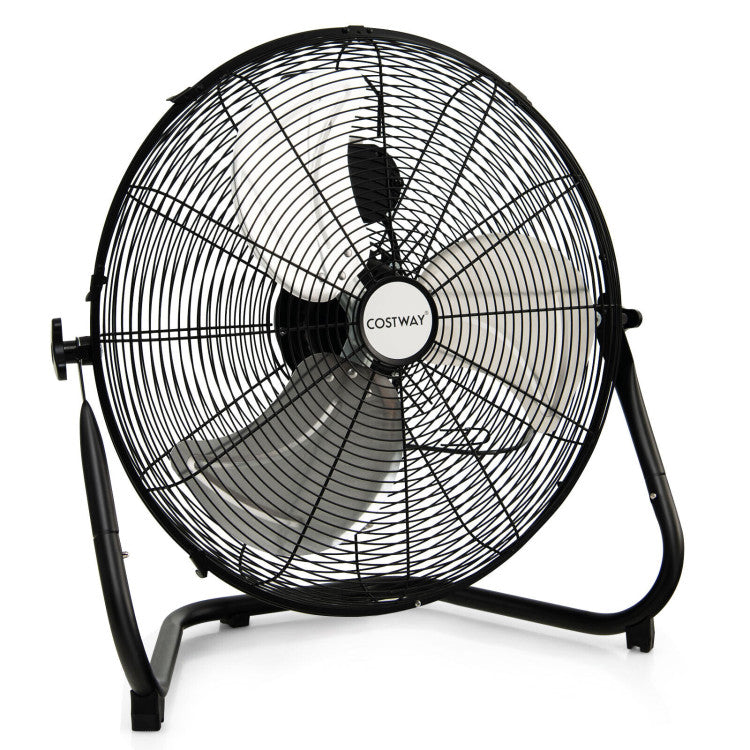 Ventilador industrial de piso de alta velocidad de 20 pulgadas