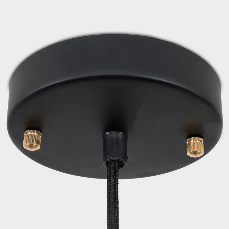 Lámpara colgante transparente para mesita de noche